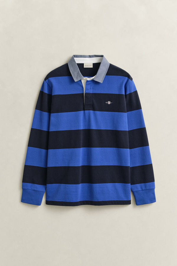 Rugbyshirt Streep Navy
